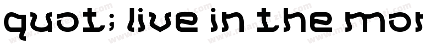 quot; live in the moment quot;字体转换